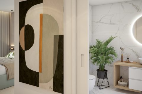 apartment interiors Algarve, luxury finishes Portugal, BeachWalk residences, furnished apartments Algarve, modern living Portimão, interiores de apartamentos Algarve, acabamentos de luxo, residências BeachWalk, apartamentos modernos Portimão, conforto e design